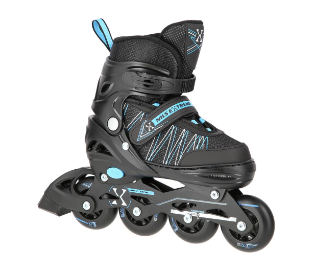 Nils Extreme Łyżworolki Łyżwy 2w1 NH11912 rozm. S 31-34 Czarno-niebieskie - 1121274 - zdjęcie